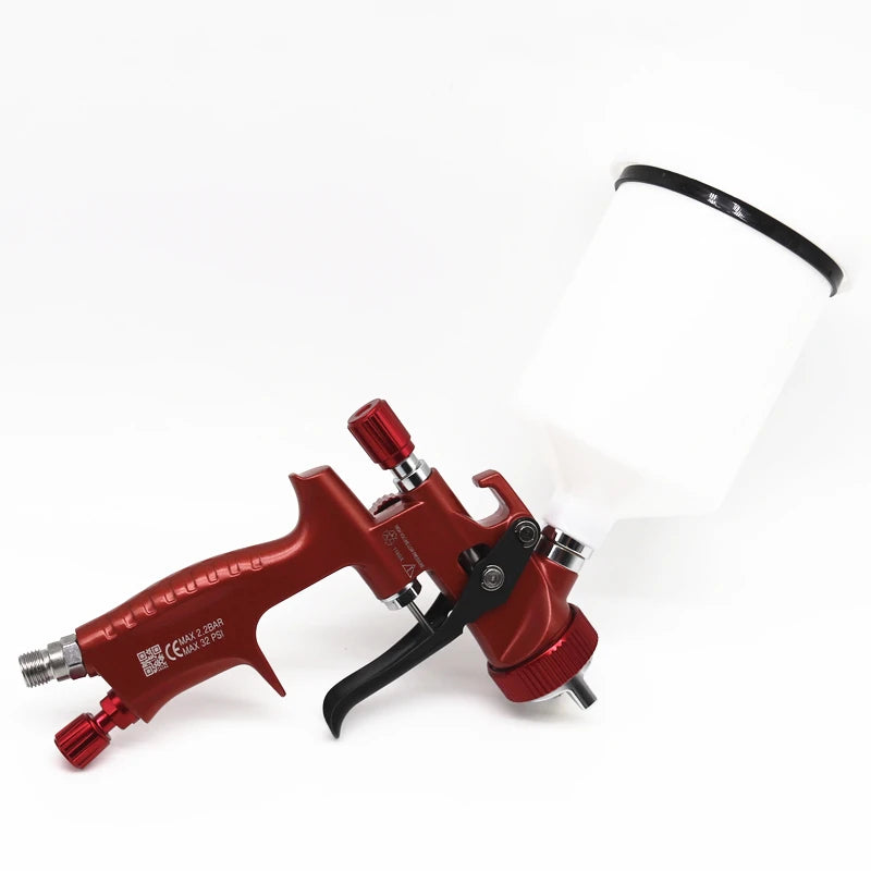 Pistola de Pintura Profissional Modelo NTools 6008B 1.4 1.8 Vermelho