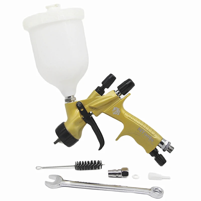 Pistola de Pintura Profissional Modelo Ntools Verio 1.3 Amarelo