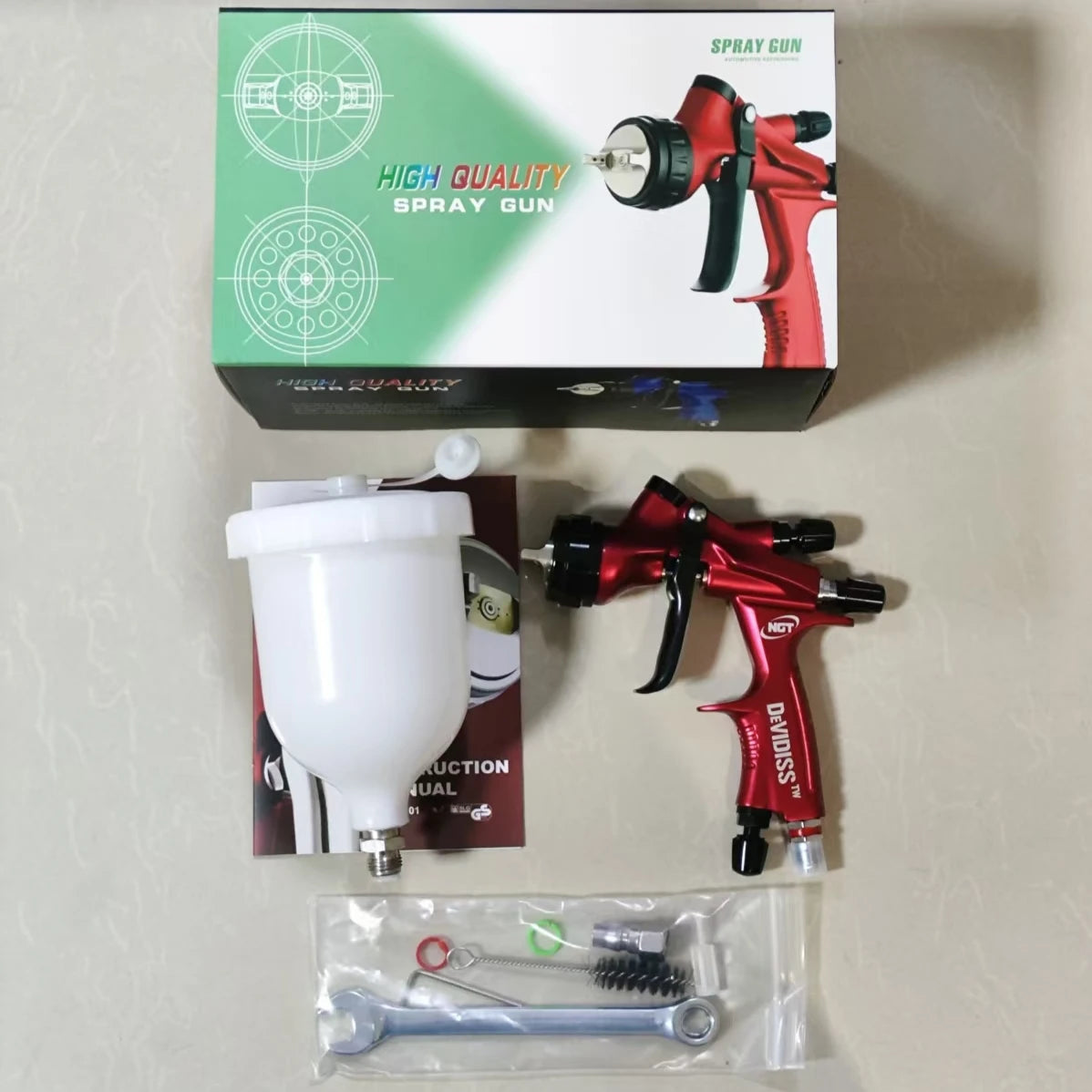 Pistola de Pintura Profissional Modelo Devidiss HVLP GNT PRO 1.3