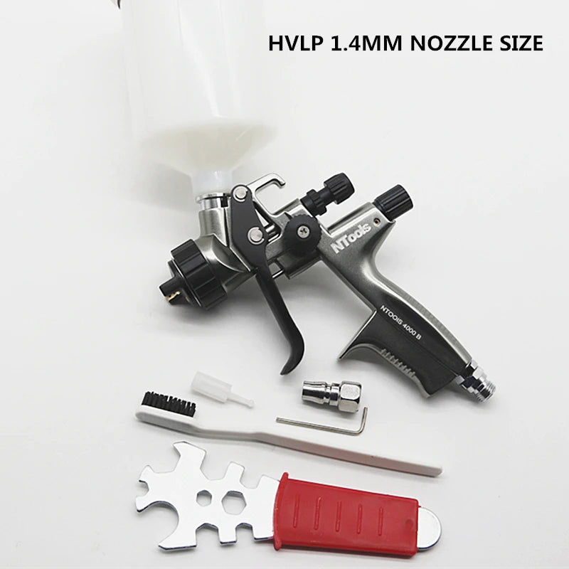 Pistola de Pintura Profissional Modelo Ntools 4000B 1.4 Cinza