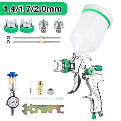 Pistola de Pintura Profissional Modelo DecWLS 1.4/1.7/2.0 Aplicação de Primmer